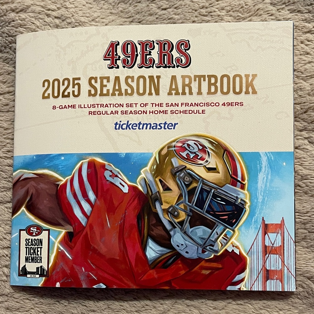49ers 2025 Season Artbook - Red and Gold